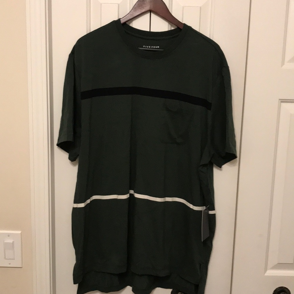 Five Four Olive Green Short Sleeve T-shirt Sz 2XL